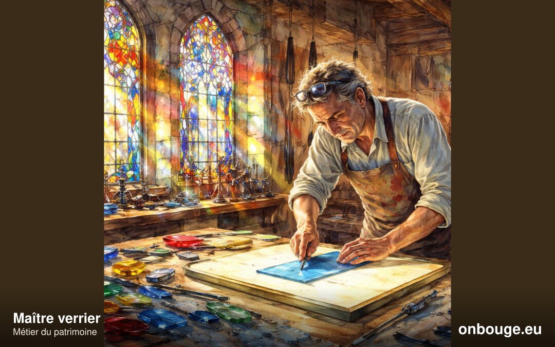Maître verrier — aquarelle Onbouge
