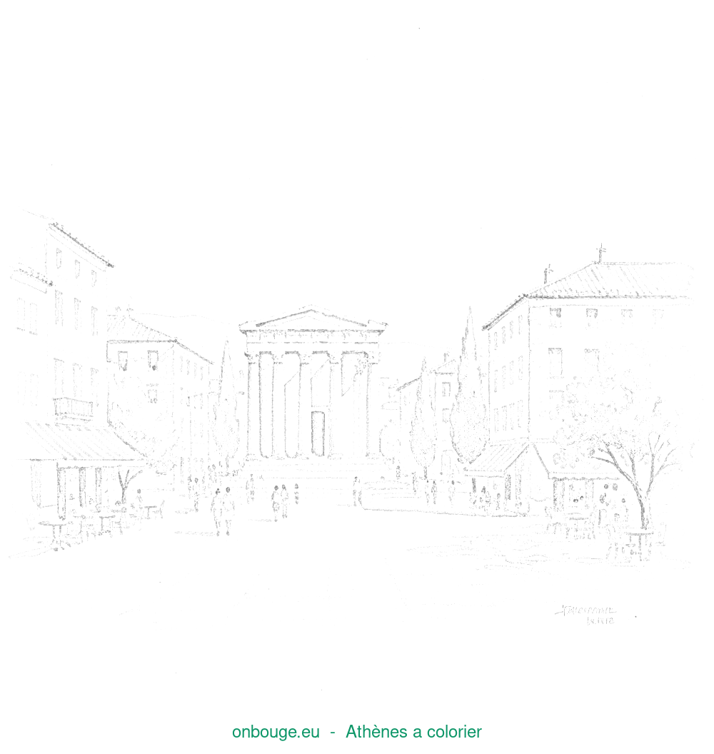 Coloriage d’Athènes