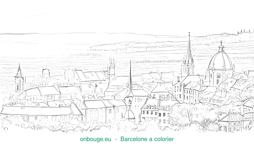 Coloriage de Barcelone