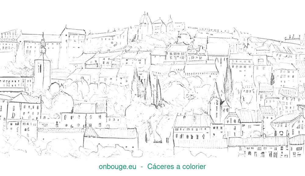 Coloriage de Cáceres