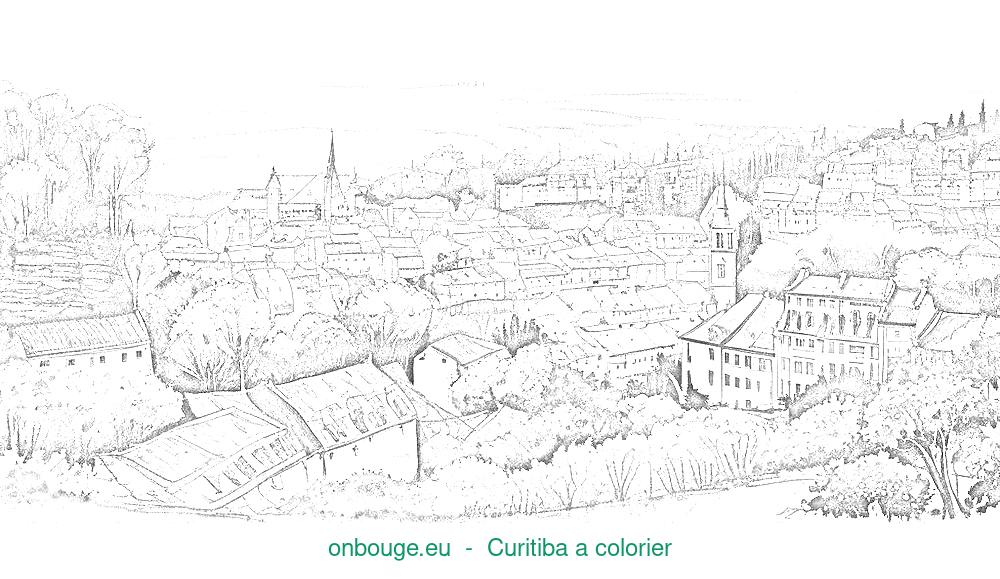 Desenho de Curitiba
