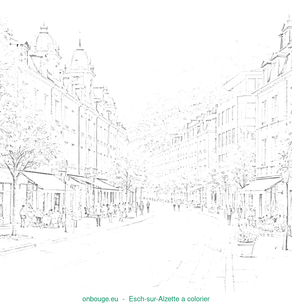 Coloriage d’Esch-sur-Alzette