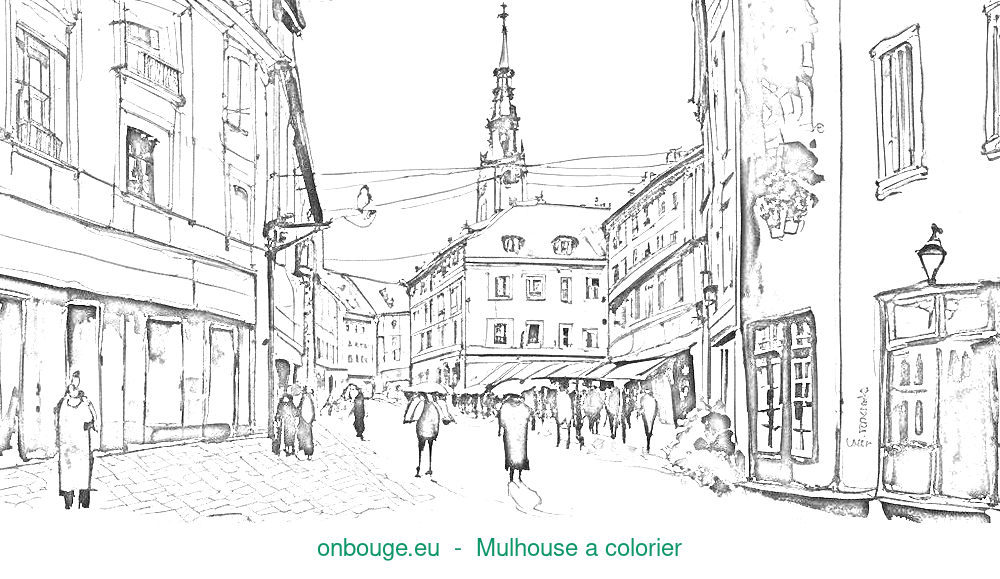 Coloriage de Mulhouse