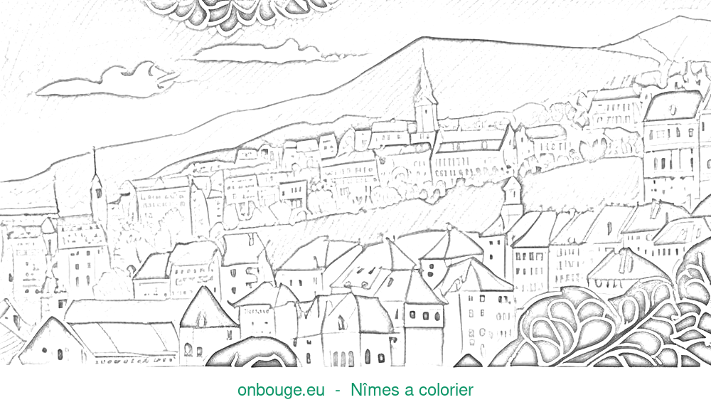 Coloriage de Nîmes