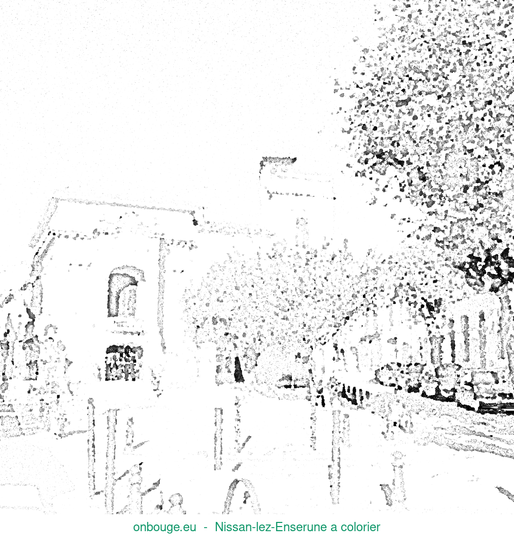 Coloriage de Nissan-lez-Enserune