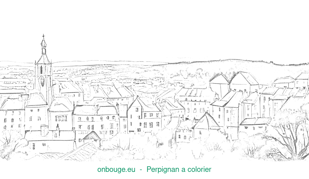 Coloriage de Perpignan
