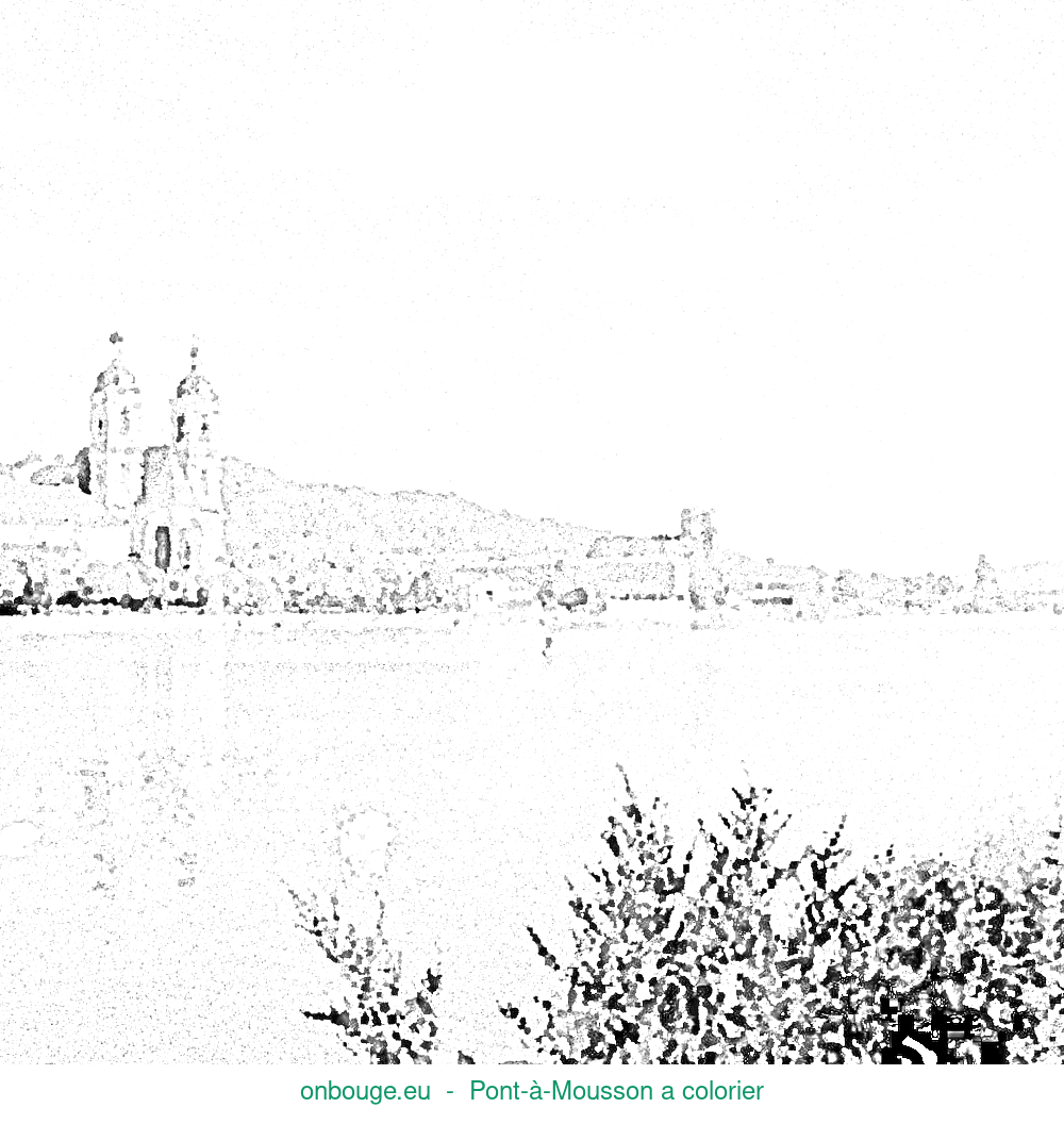 Coloriage de Pont-à-Mousson