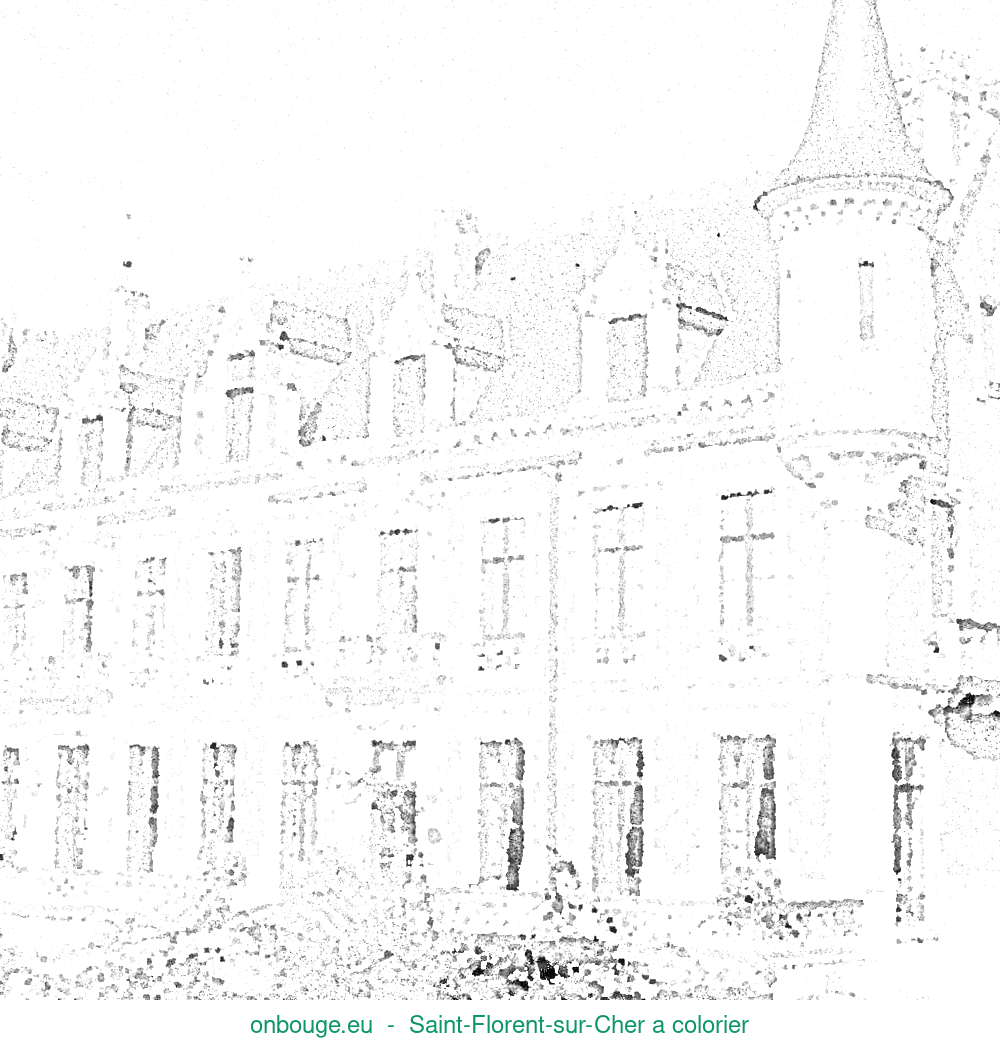 Coloriage de Saint-Florent-sur-Cher