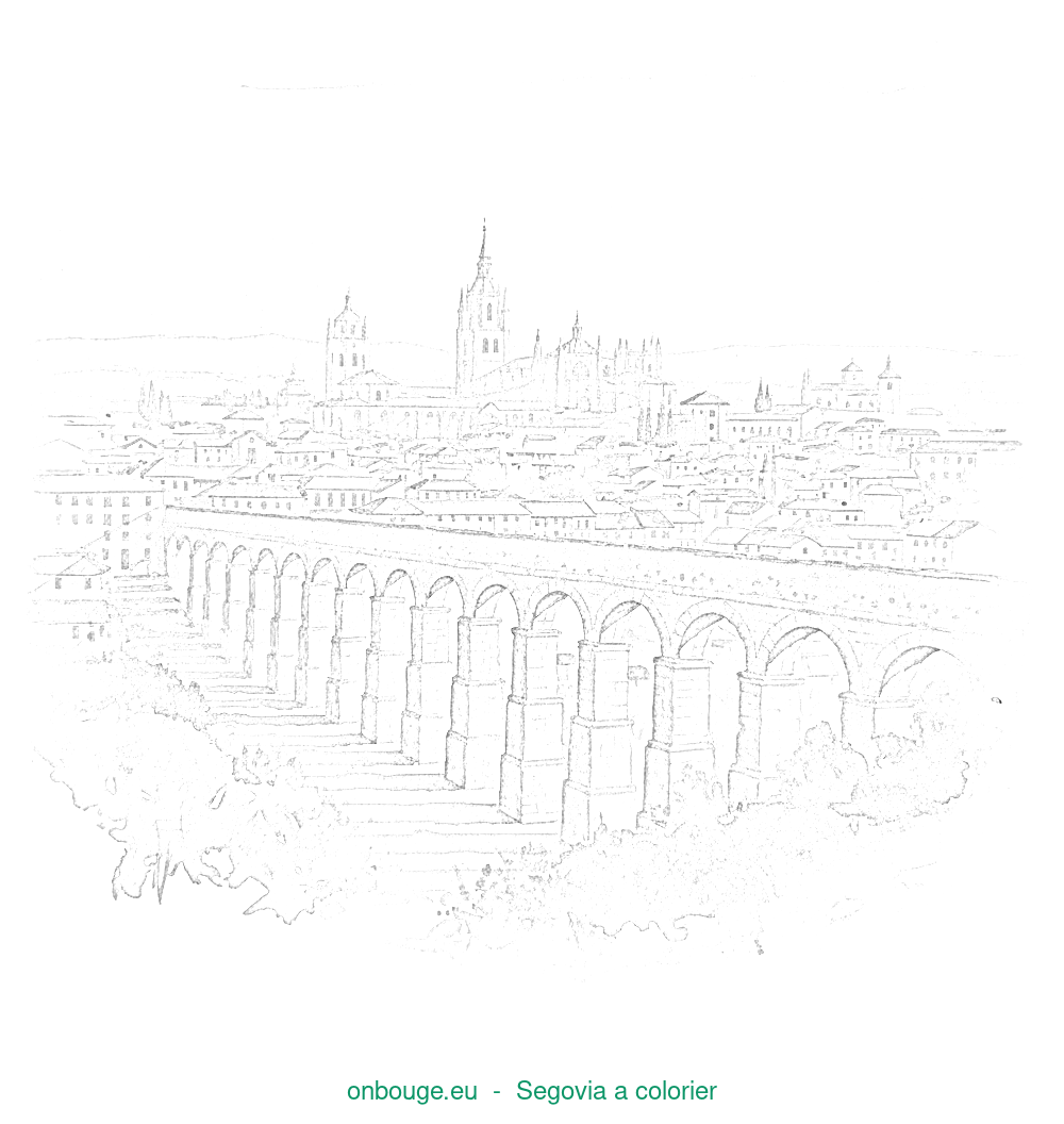 Coloriage de Segovia