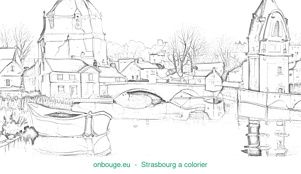 Coloriage de Strasbourg
