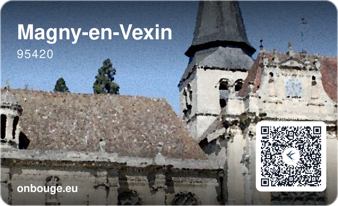 Magny-en-Vexin — carte OnBouge avec QR code