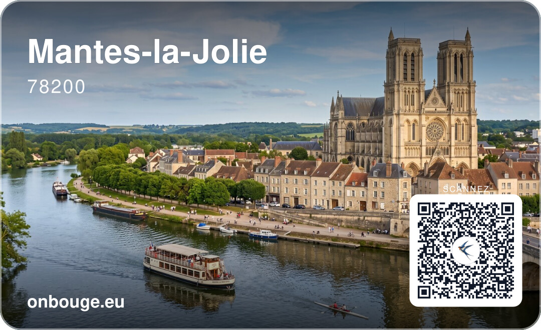 Mantes-la-Jolie — carte OnBouge avec QR code