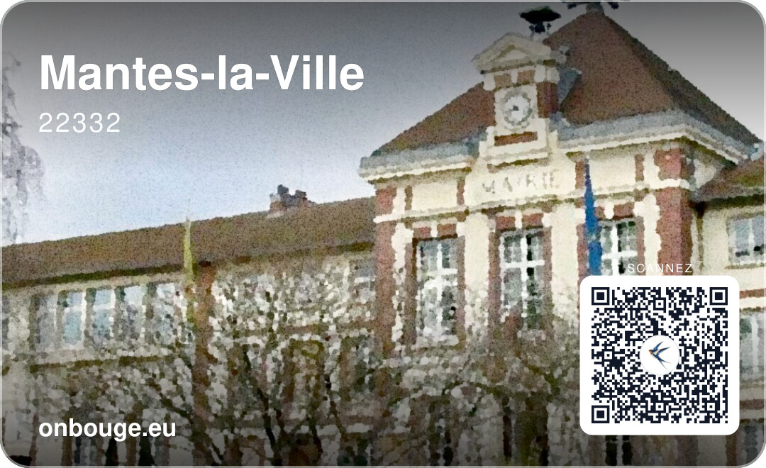 Mantes-la-Ville — carte OnBouge avec QR code