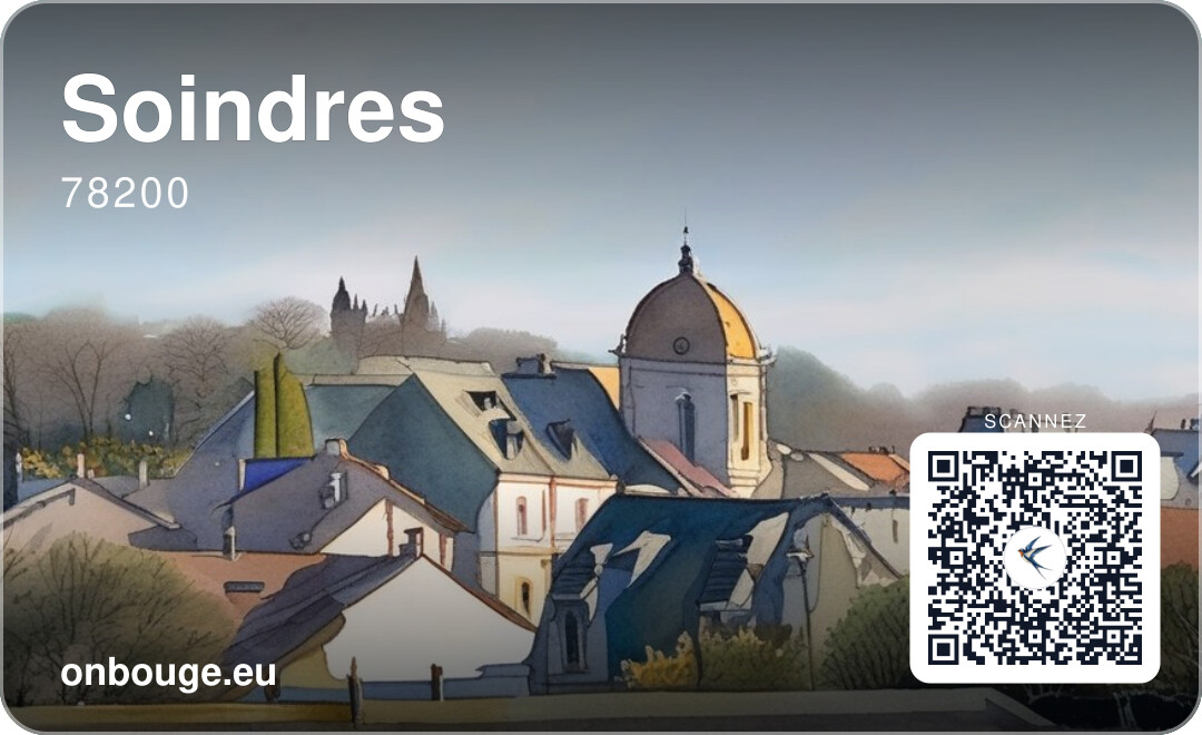 Soindres — carte OnBouge avec QR code