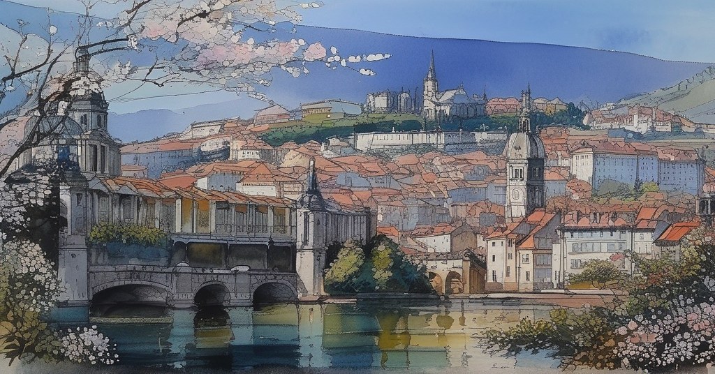 Alger — aquarelle