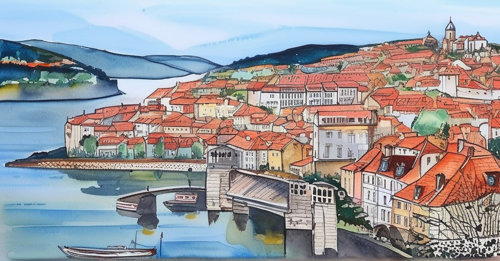 Porto — aquarelle